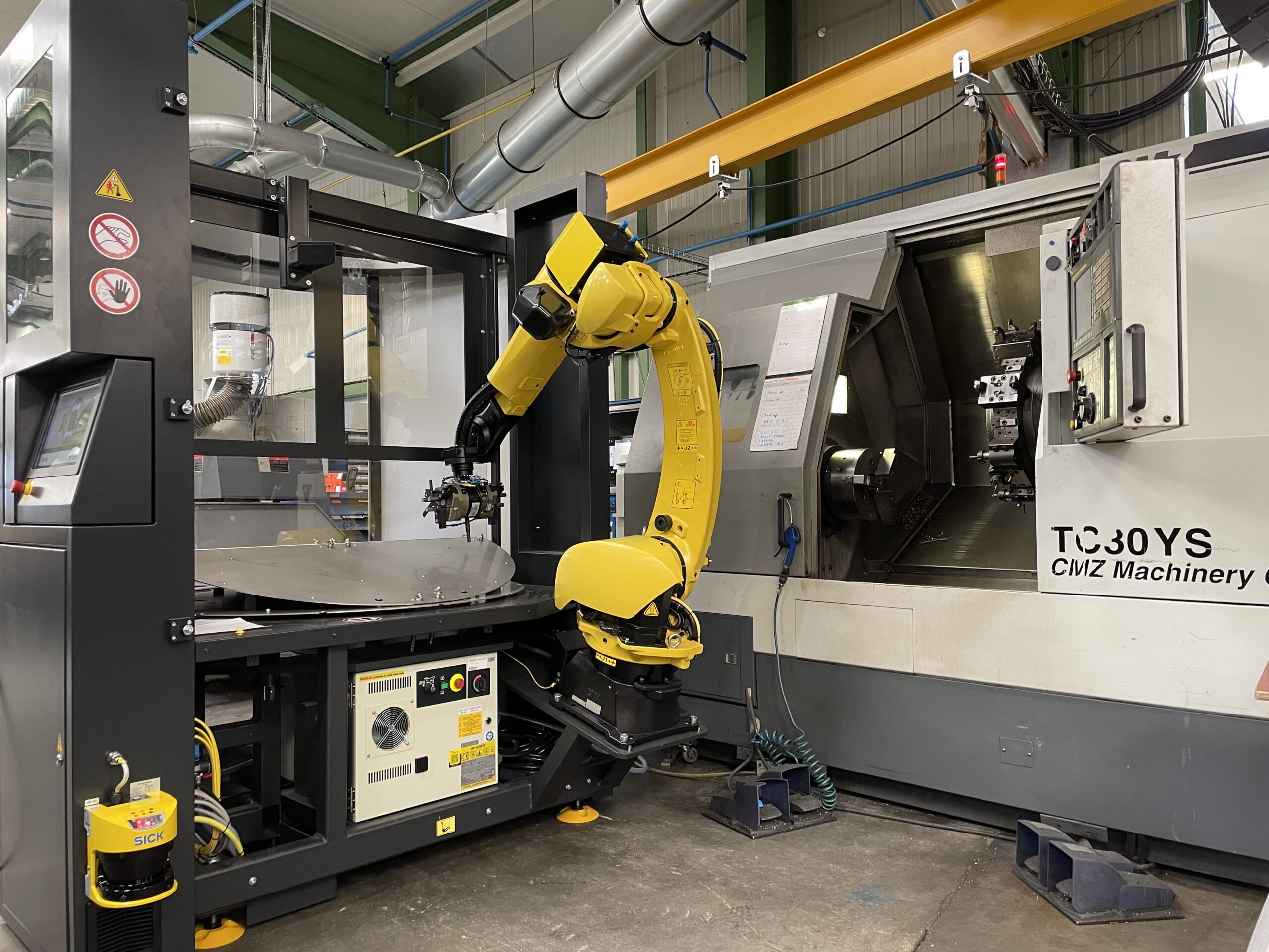 Cellule robotisée CMZ TC30YS ROBOT FANUC HALTER Actifive Concept