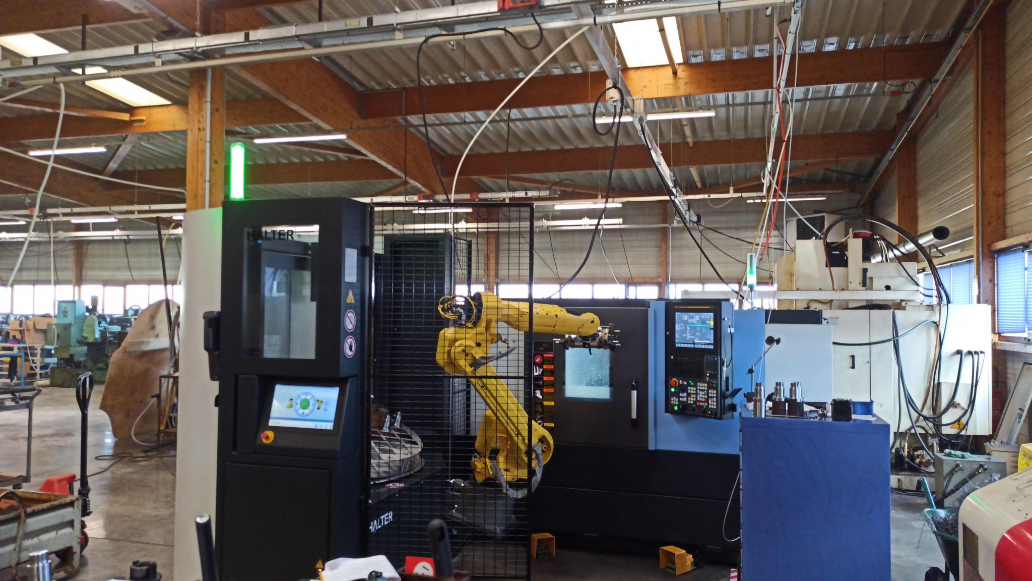 Cellule robotisée HALTER CNC Universal Premium 20 Doosan GT3100 ORBATECH ACTIFIVE CONCEPT