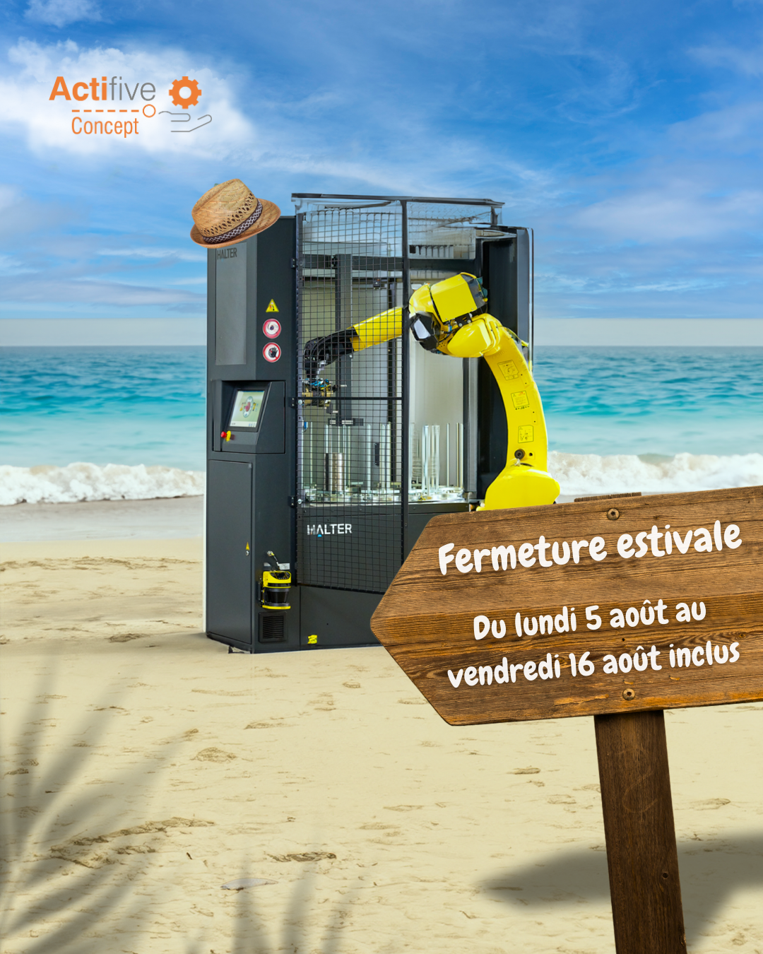Fermeture estivale - Actifive Concept